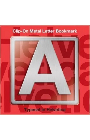 Helvetica Clip On Letter Bookmark   A